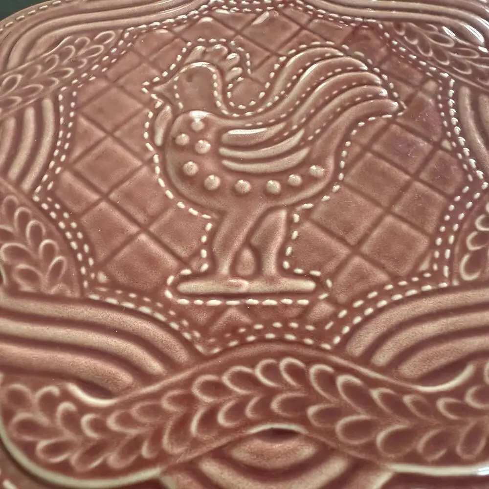 Longaberger Ceramic Trivet. Rooster Paprika Red - Picture 2 of 6